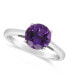 ფოტო #1 პროდუქტის Amethyst (1-3/4 ct. t.w.) Ring in Sterling Silver. Also Available in Sky Blue Topaz (2-3/8 ct. t.w.) and Rose Quartz (1-9/10 ct. t.w.)