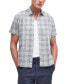 Фото #1 товара Men's Springside Short Sleeve Button-Front Check Pattern Shirt