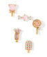 Фото #1 товара Crystal Pink Candy Sweet Tooth Stud Earring Set