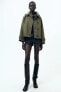 ZW COLLECTION SHORT HOODED TRENCH COAT