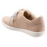 Trotters Adore T2117-112 Womens Beige Wide Leather Lifestyle Sneakers Shoes