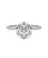 Moissanite Round Solitaire Ring (1-9/10 Carat Total Weight Diamond Equivalent) in 14K White Gold