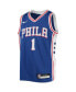 Фото #2 товара Big Boys James Harden Royal Philadelphia 76ers Swingman Jersey - Icon Edition