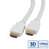 Фото #1 товара ROLINE HDMI High Speed Cable + Ethernet - M/M - white 2 m - 2 m - HDMI Type A (Standard) - HDMI Type A (Standard) - 3D - Audio Return Channel (ARC) - White