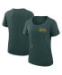 ფოტო #1 პროდუქტის Women's Green Oakland Athletics Authentic Collection Performance Scoop Neck T-Shirt