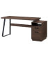 Home Office Computer Desk With Drawers/Hanging Letter-Size Files, 65 Inch Writing Study Table