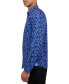 ფოტო #3 პროდუქტის Men's Non-Iron Performance Stretch Moisture-Wicking Abstract Floral Button-Down Shirt