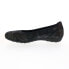 Фото #5 товара Mephisto Emilie Womens Black Leather Slip On Ballet Flats Shoes 6