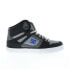 DC Pure High-Top WC Mens Black Leather Skate Inspired Sneakers Shoes