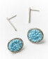 Silver-Tone Stud Earrings Set