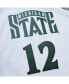 Men's Mateen Cleaves White Michigan State Spartans 125th Basketball Anniversary 1999 Throwback Fashion Jersey