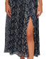 ფოტო #4 პროდუქტის Women's Metallic-Print Crinkle Belted Dress