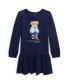 Toddler and Little Girls Polo Bear Fleece Dress