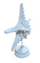Skulptur Stern Weiß Marmoroptik