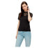 PIECES Pina Lace Short Sleeve High Neck T-Shirt