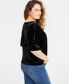 Women's Short-Sleeve Relaxed Velvet T-Shirt, Created for Macy's