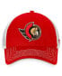 Men's Red, White Ottawa Senators Core Primary Trucker Snapback Hat