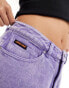 Santa Cruz boyfriend fit denim shorts in purple acid wash