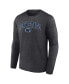 ფოტო #2 პროდუქტის Men's Heather Charcoal Penn State Nittany Lions Campus Long Sleeve T-shirt