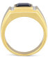 ფოტო #3 პროდუქტის Men's Tiger's Eye and Diamond Accent Ring in Sterling Silver