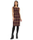 Фото #1 товара Women's Plaid Tied-Side Dress