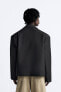 Oversize cropped-fit blazer