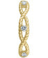 ფოტო #5 პროდუქტის IGI Certified Diamond Braided Rope Band (1/4 ct. t.w.) in 14k Gold