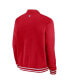 Фото #3 товара Men's Red St. Louis Cardinals Authentic Collection Full-Zip Bomber Jacket