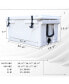 White Outdoor Camping Picnic Fishing Portable Cooler 65Qt Portable Insulated Cooler Box