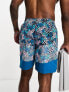 Nike Swimming Icon Volley 7 inch printed swim shorts in blue