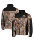 Фото #4 товара Men's Realtree Camo, Black Los Angeles Chargers Circle Hunter Softshell Full-Zip Jacket