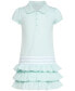 ფოტო #8 პროდუქტის Little & Toddler Girls Short Sleeve Ruffle Polo Dress