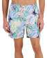 Men's Bello Floral-Print Quick-Dry 7" Swim Trunks, Created for Macy's