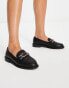 Фото #8 товара River Island chain detail loafer in black