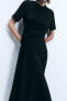 Zw collection dress with side draped detail