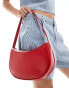 Pull&Bear shoulder saddle bag in red