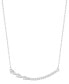 ფოტო #1 პროდუქტის Adjustable Crystal Curved Bar Pink Cultivated Pearl Necklace