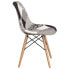 Фото #1 товара Elon Series Turin Patchwork Fabric Chair With Wood Base