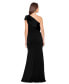 Фото #2 товара Women's Bow-Trim One-Shoulder Gown
