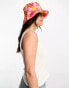 Фото #8 товара Pieces bucket hat in orange retro floral