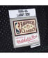 Фото #2 товара Men's Larry Bird Black, Kelly Green Boston Celtics Hardwood Classics 1985-86 Split Swingman Jersey