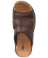 ფოტო #2 პროდუქტის Men's Gordon Leather Slides