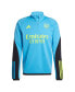 Men's Blue Arsenal AEROREADY Raglan Quarter-Zip Training Top