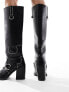 Фото #5 товара Public Desire Nashville knee boot with hardware in black