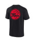 Фото #3 товара Men's and Women's Black Philadelphia 76ers Super Soft T-shirt