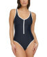 ფოტო #1 პროდუქტის Women's Zip-Front One-Piece Swimsuit