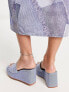 Фото #2 товара ASOS DESIGN Teo wedge mules in denim