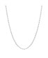 ფოტო #1 პროდუქტის Silver-Tone Stainless Steel Paperclip Necklace