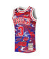 Men's Allen Iverson Red Philadelphia 76ers Hardwood Classics Lunar New Year Swingman Jersey