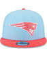 Фото #2 товара Men's Light Blue, Red New England Patriots Two-Tone Color Pack 9FIFTY Snapback Hat